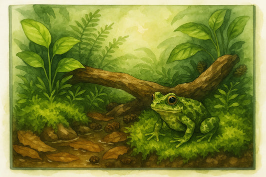 Das perfekte Terrarium für Moosfrösche